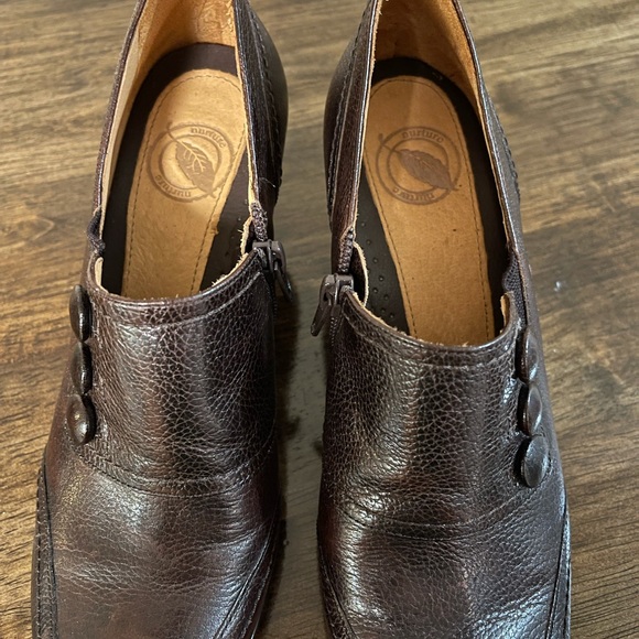 Women’s Nurture brown leather ankle booties - Picture 7 of 13